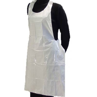 plastic apron milky white